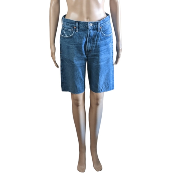 CITIZENS OF HUMANITY Dree High Rise Cut Off Shorts-28 - Picture 4 of 15